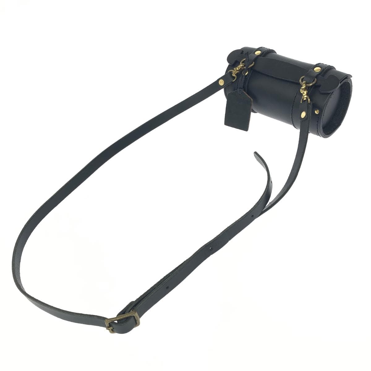 HERZ shoulder bag in good condition, black leather satchel/belt for women, crossbody bag 3