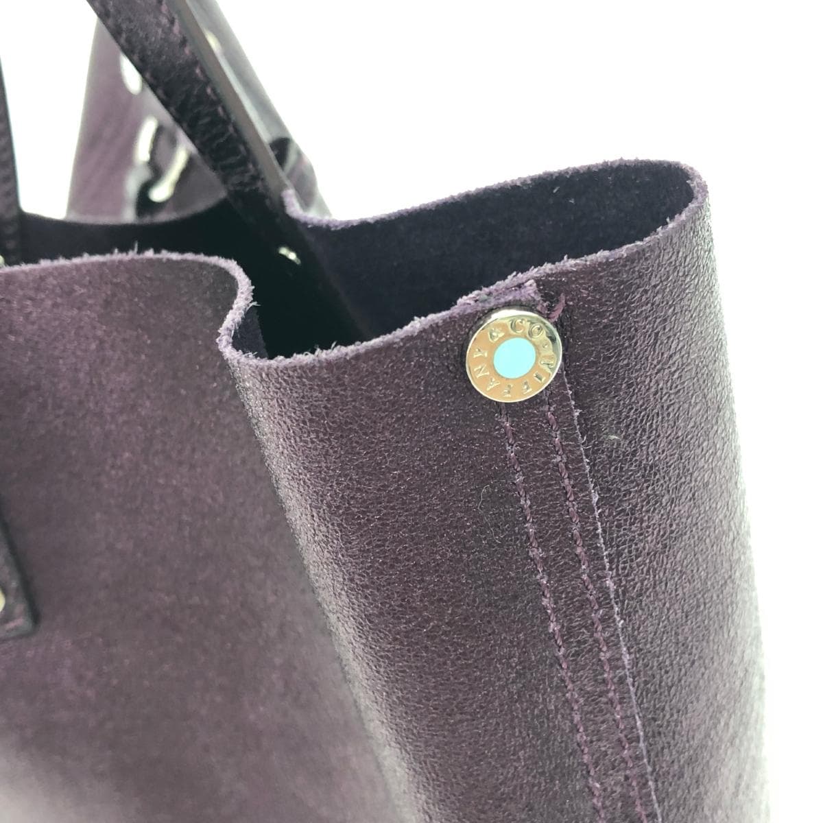 TIFFANY&Co. Tiffany handbag in good condition, purple, reversible, ladies bag 10