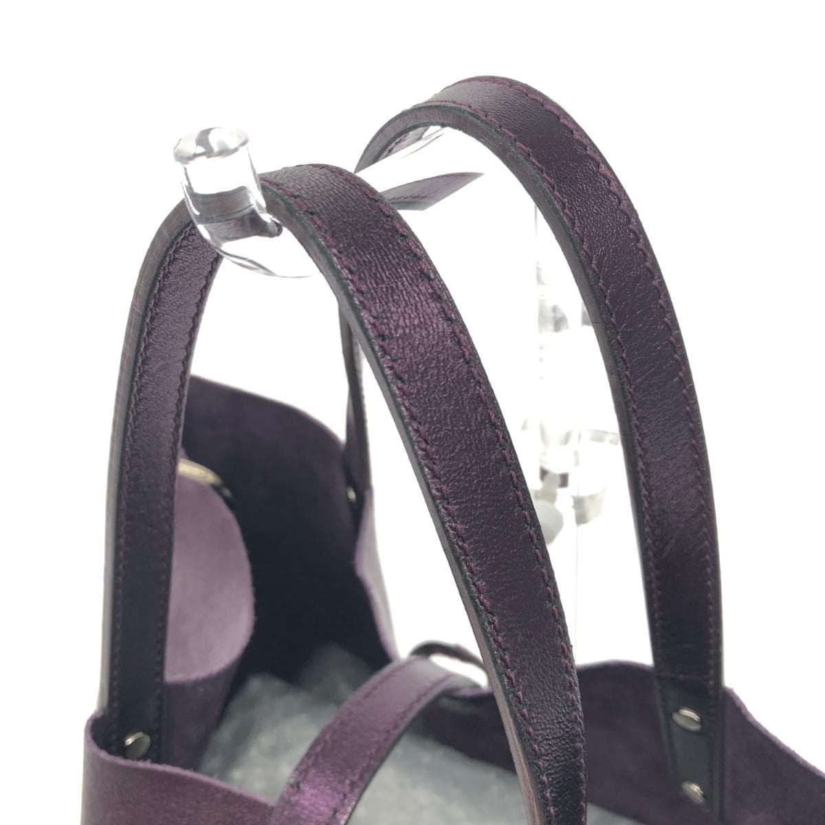 TIFFANY&Co. Tiffany handbag in good condition, purple, reversible, ladies bag 4