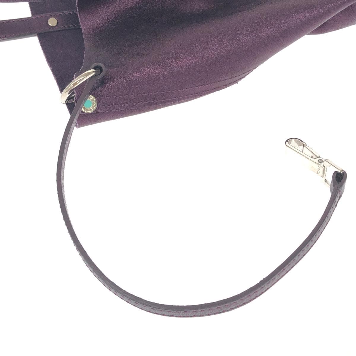 TIFFANY&Co. Tiffany handbag in good condition, purple, reversible, ladies bag 7
