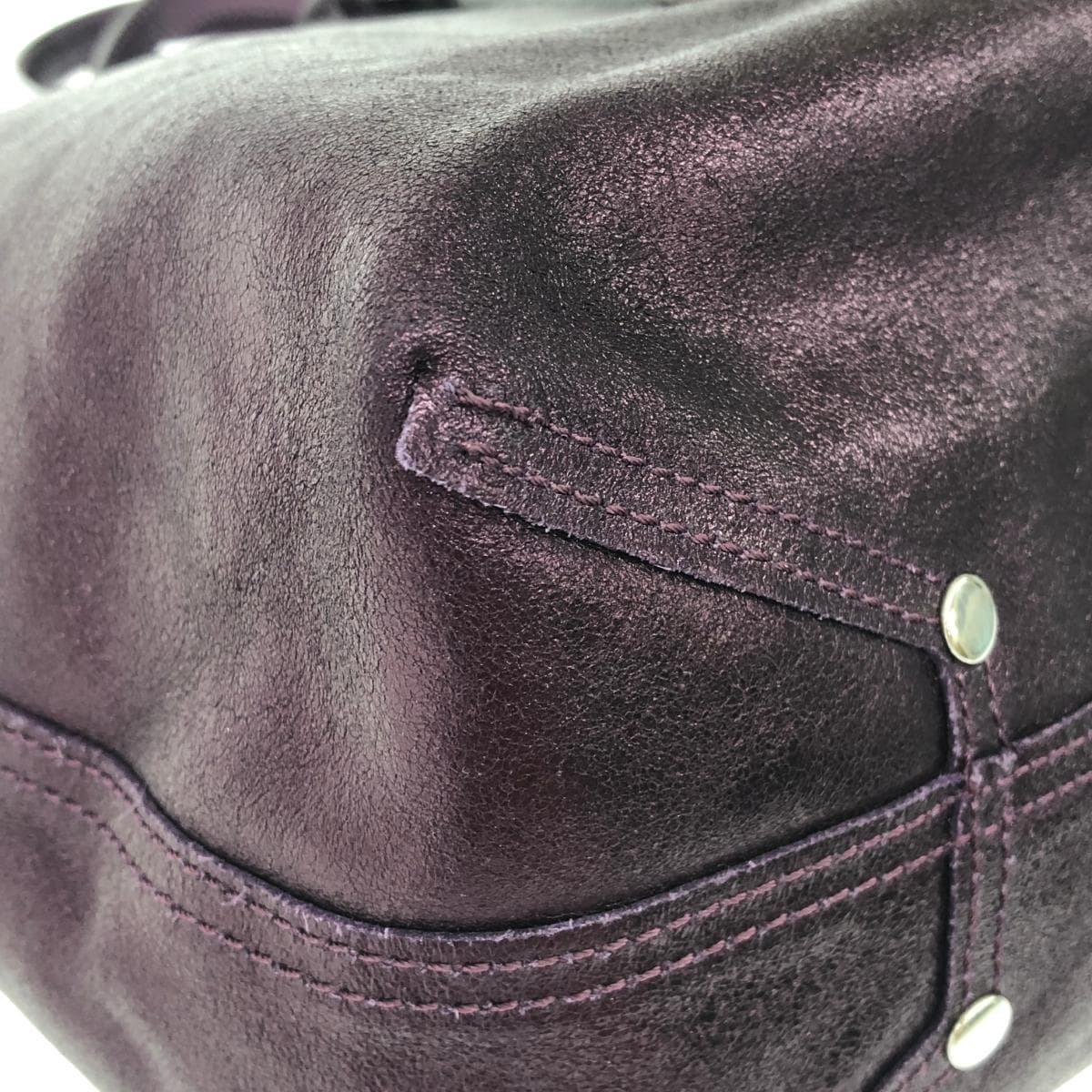 TIFFANY&Co. Tiffany handbag in good condition, purple, reversible, ladies bag 9