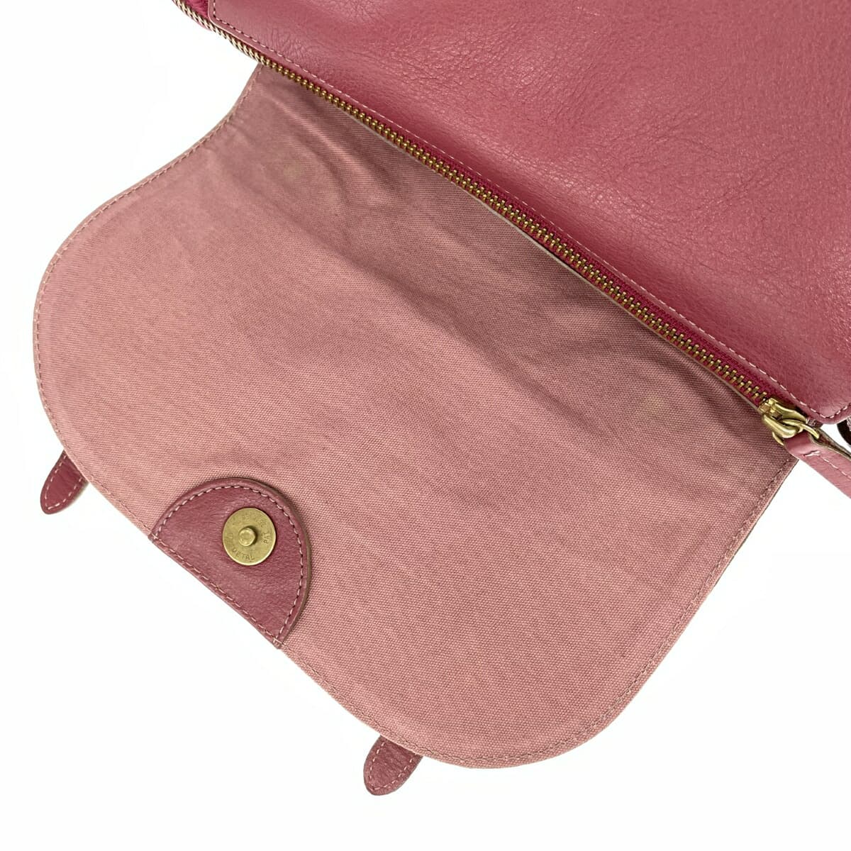 DAKOTA Dakota Shoulder Bag 1030305 Wine Coral Red Leather Horseshoe Hardware Ladies Cube Flap Crossbody Bag 10