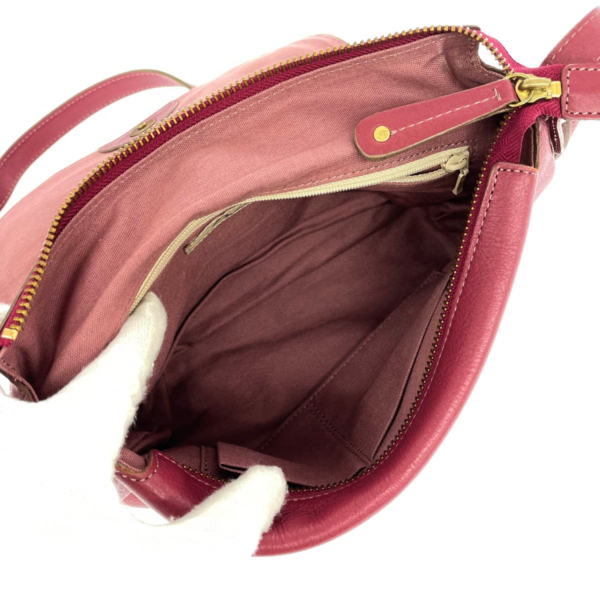 DAKOTA Dakota Shoulder Bag 1030305 Wine Coral Red Leather Horseshoe Hardware Ladies Cube Flap Crossbody Bag 4