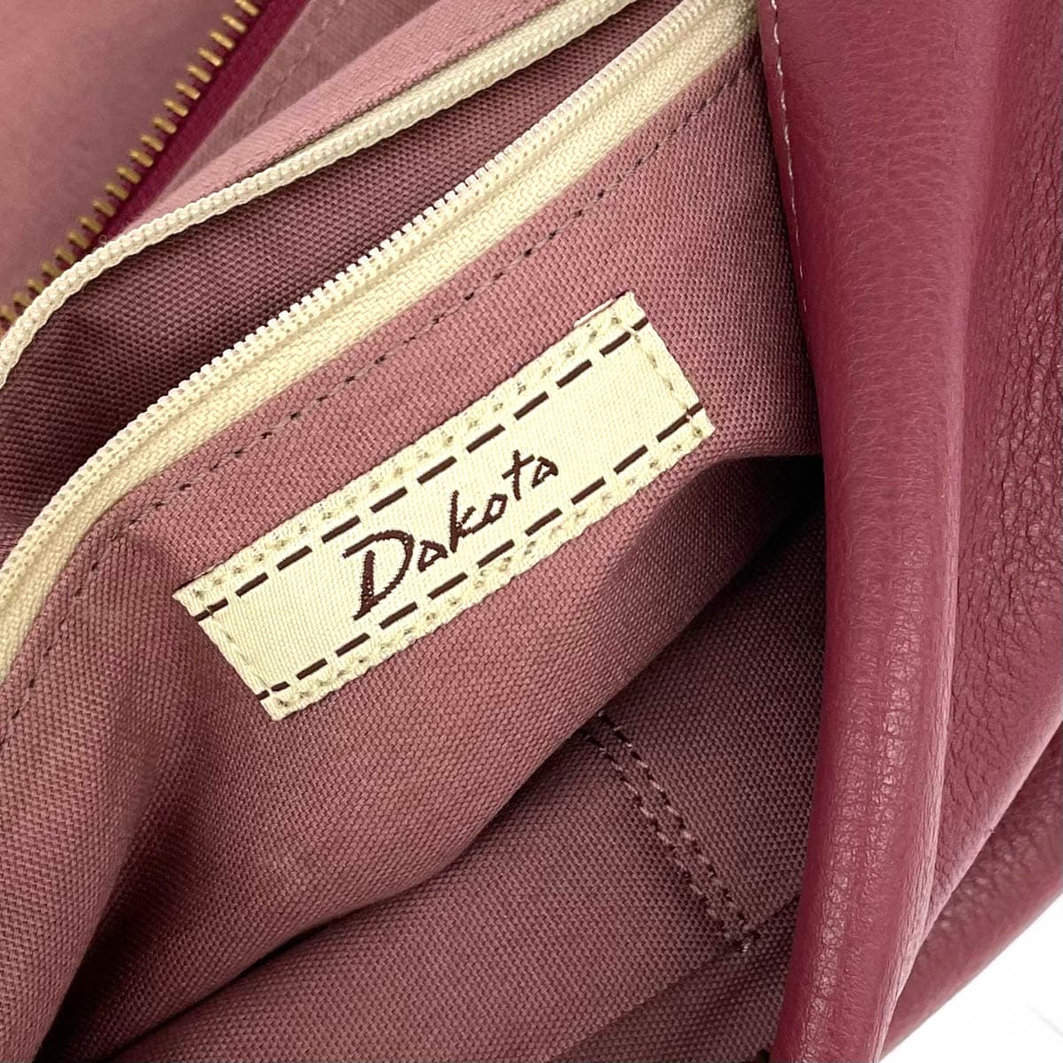 DAKOTA Dakota Shoulder Bag 1030305 Wine Coral Red Leather Horseshoe Hardware Ladies Cube Flap Crossbody Bag 6