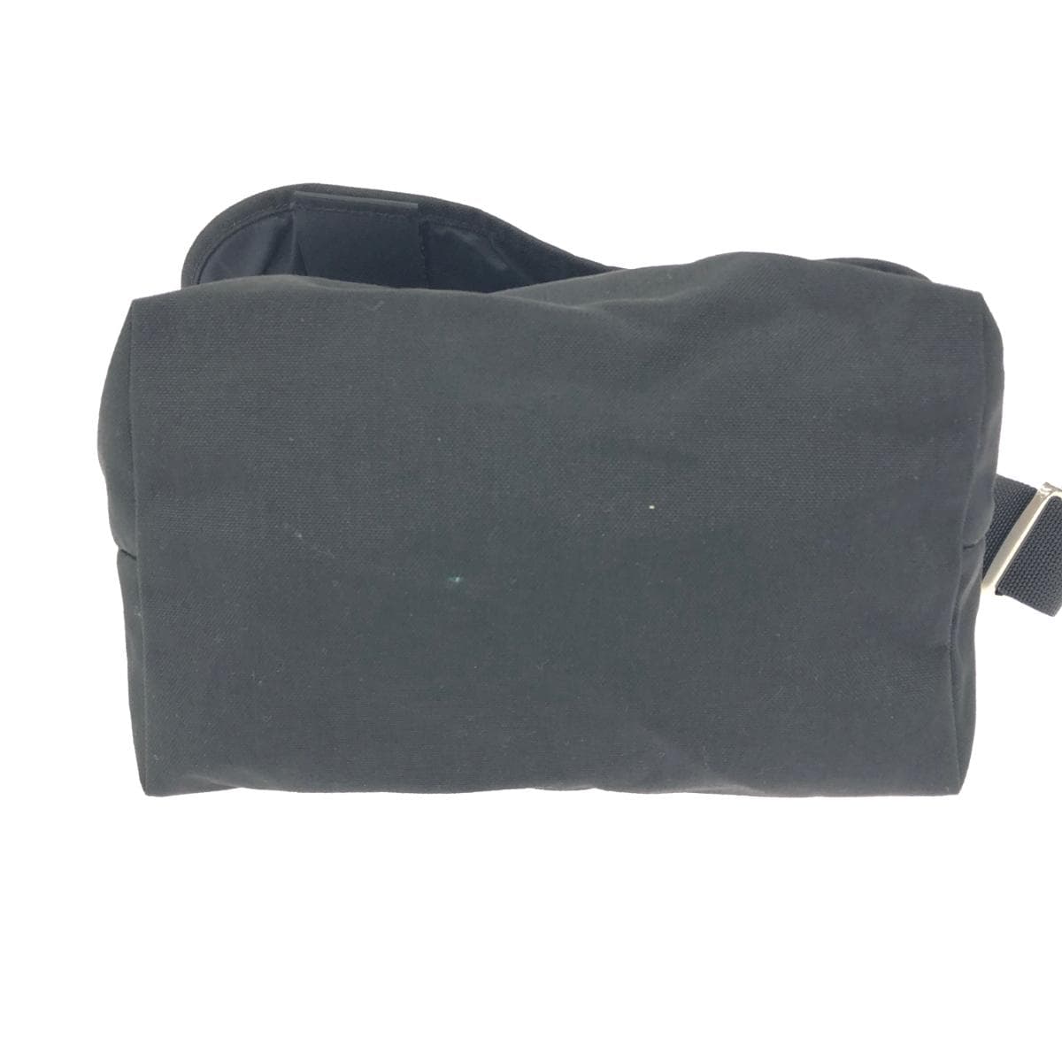 Manhattan Portage Woolrich Shoulder Bag Black/Navy Nylon/Wool Messenger Bag Check Pattern Unisex Crossbody Bag 4