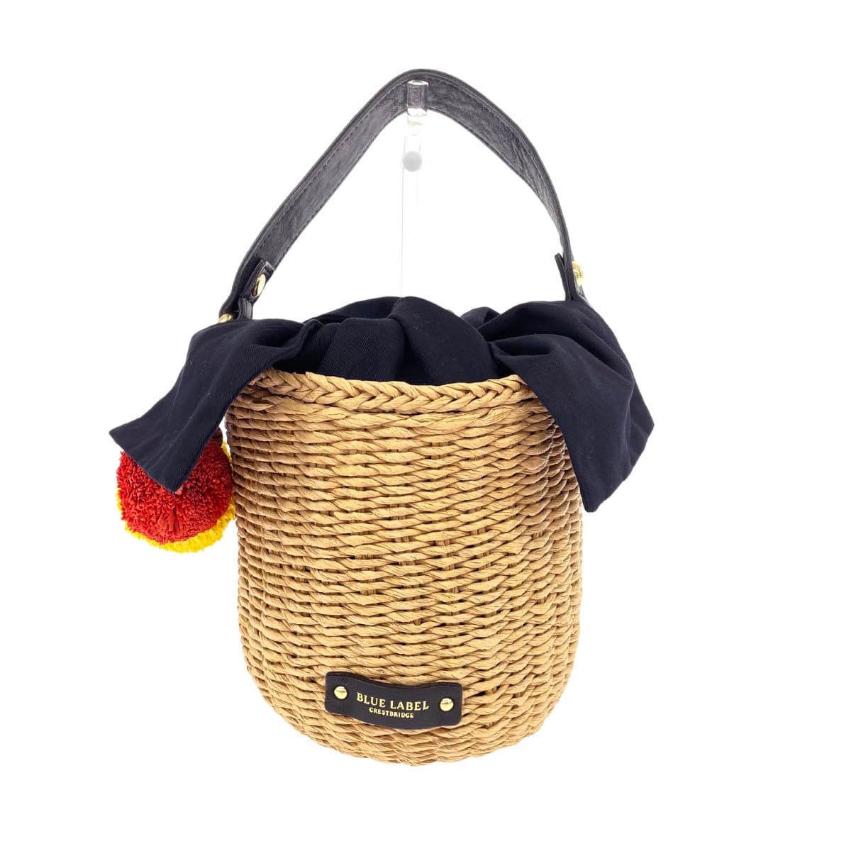 BLUE LABEL CRESTBRIDGE basket bag handbag good condition beige ladies bag