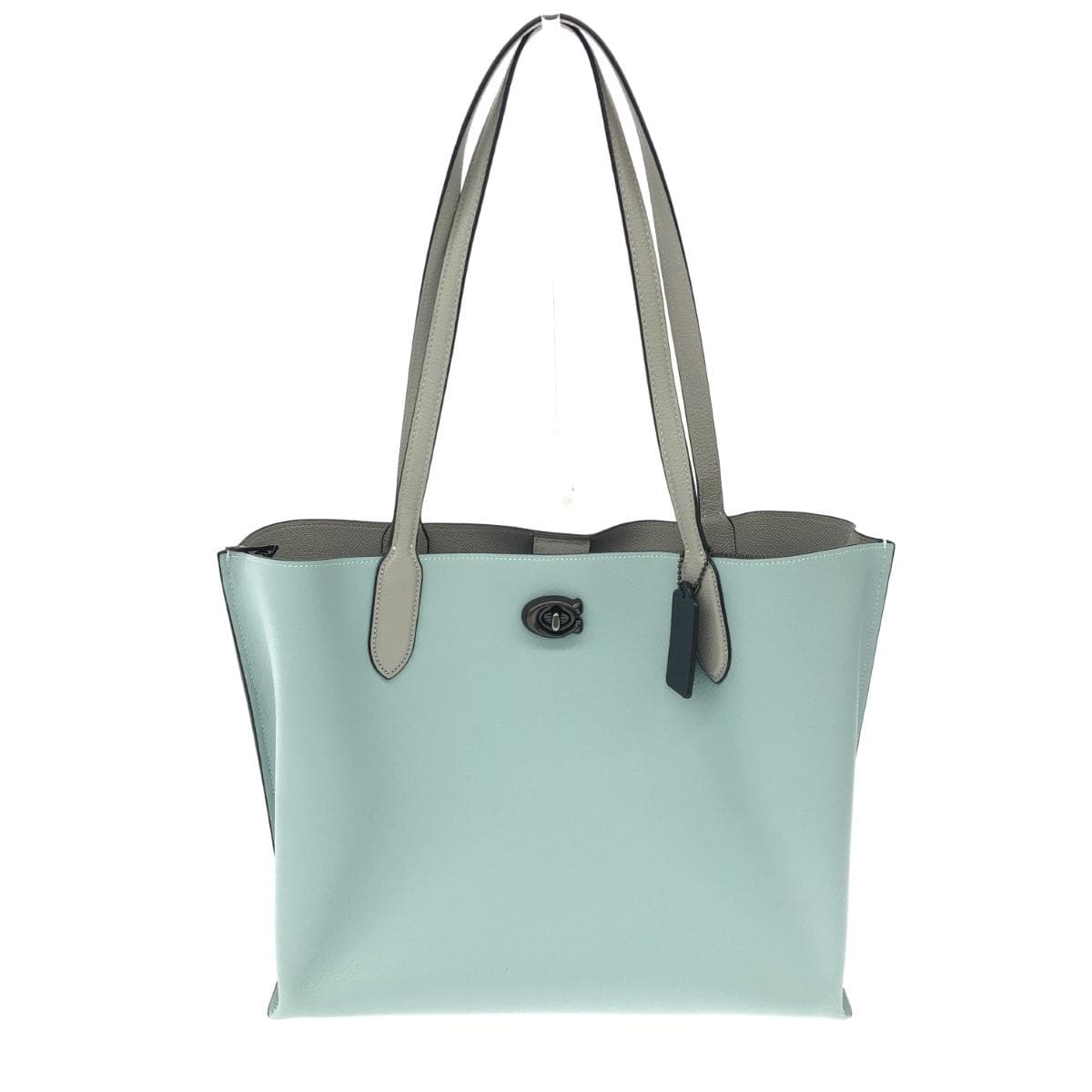 COACH Willow Tote Bag Good Condition C0692 Blue Leather Women's bag