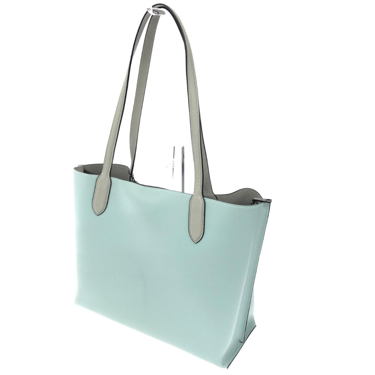 COACH Willow Tote Bag Good Condition C0692 Blue Leather Women's bag 3