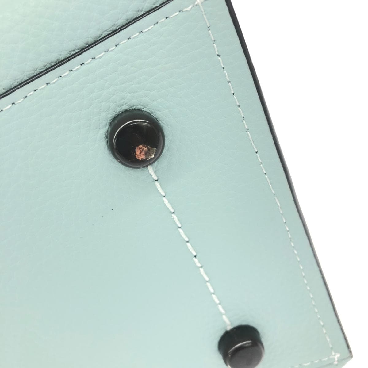 COACH Willow Tote Bag Good Condition C0692 Blue Leather Women's bag 8