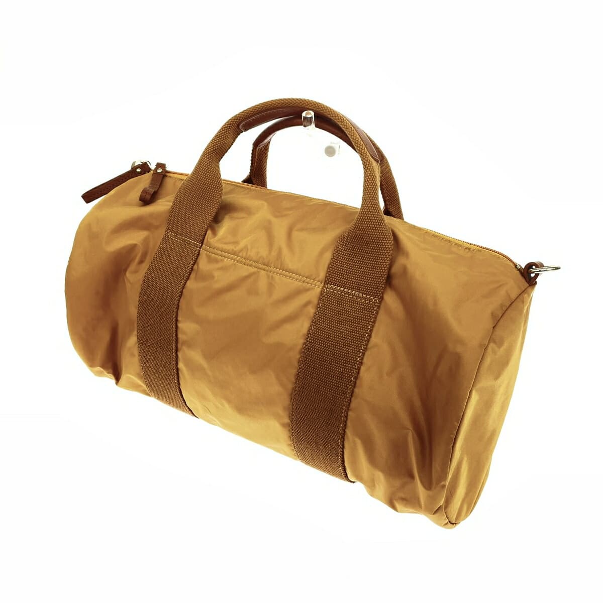 Russet L'assit Mystic x L'assit 2WAY bag in good condition, brown nylon, unisex multifunctional bag 3