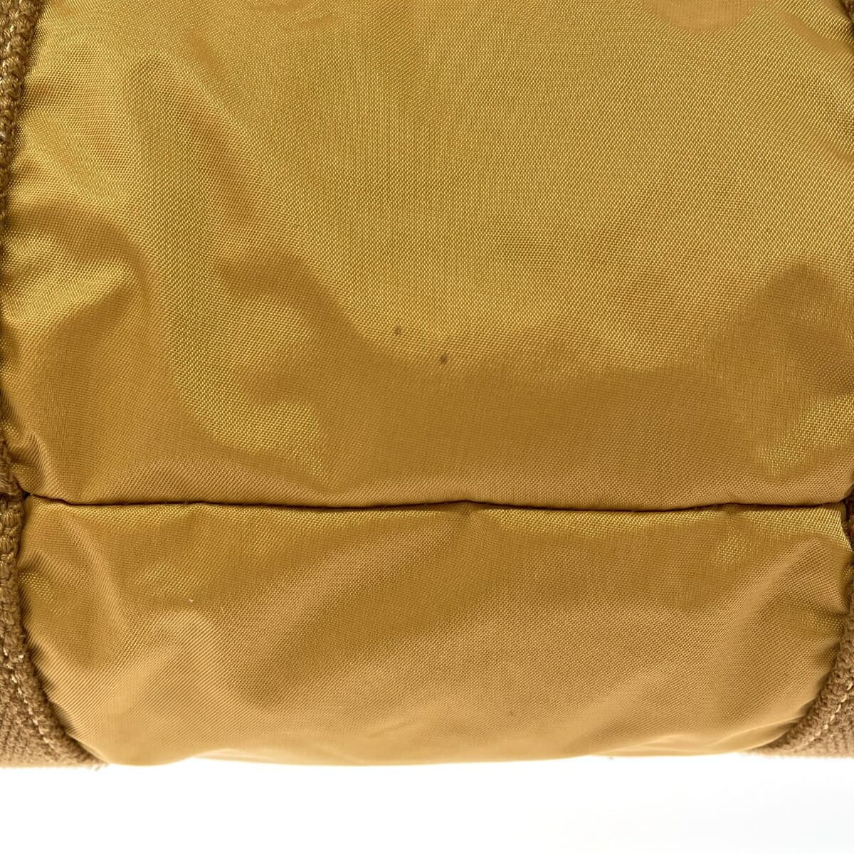 Russet L'assit Mystic x L'assit 2WAY bag in good condition, brown nylon, unisex multifunctional bag 8