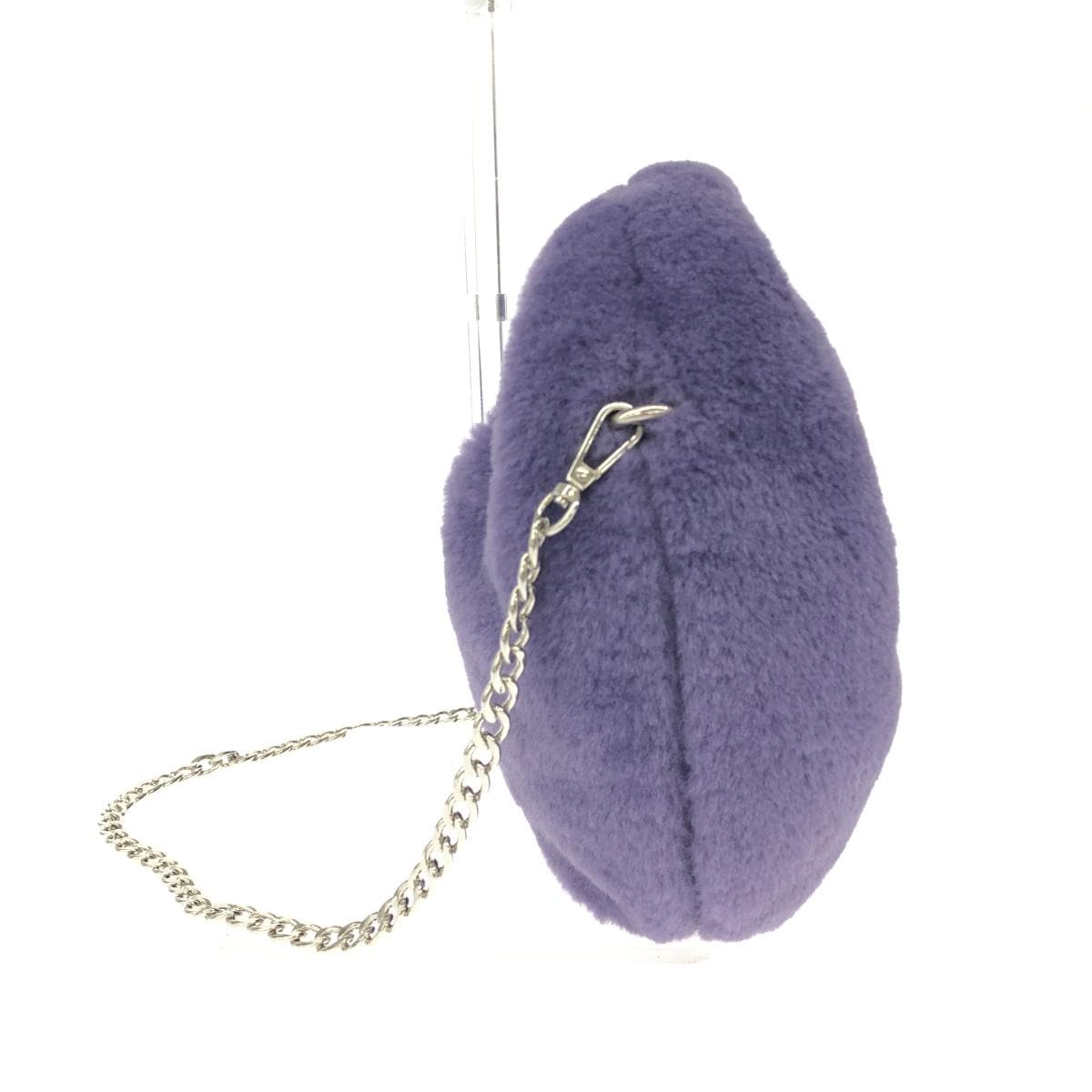 UNITED ARROWS 2WAY Bag Purple Mouton One Shoulder Chain Women's Multi-functional Bag 2