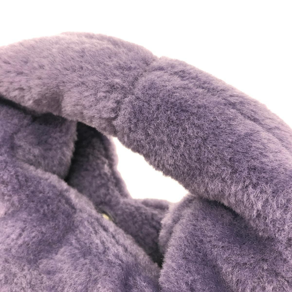 UNITED ARROWS 2WAY Bag Purple Mouton One Shoulder Chain Women's Multi-functional Bag 5