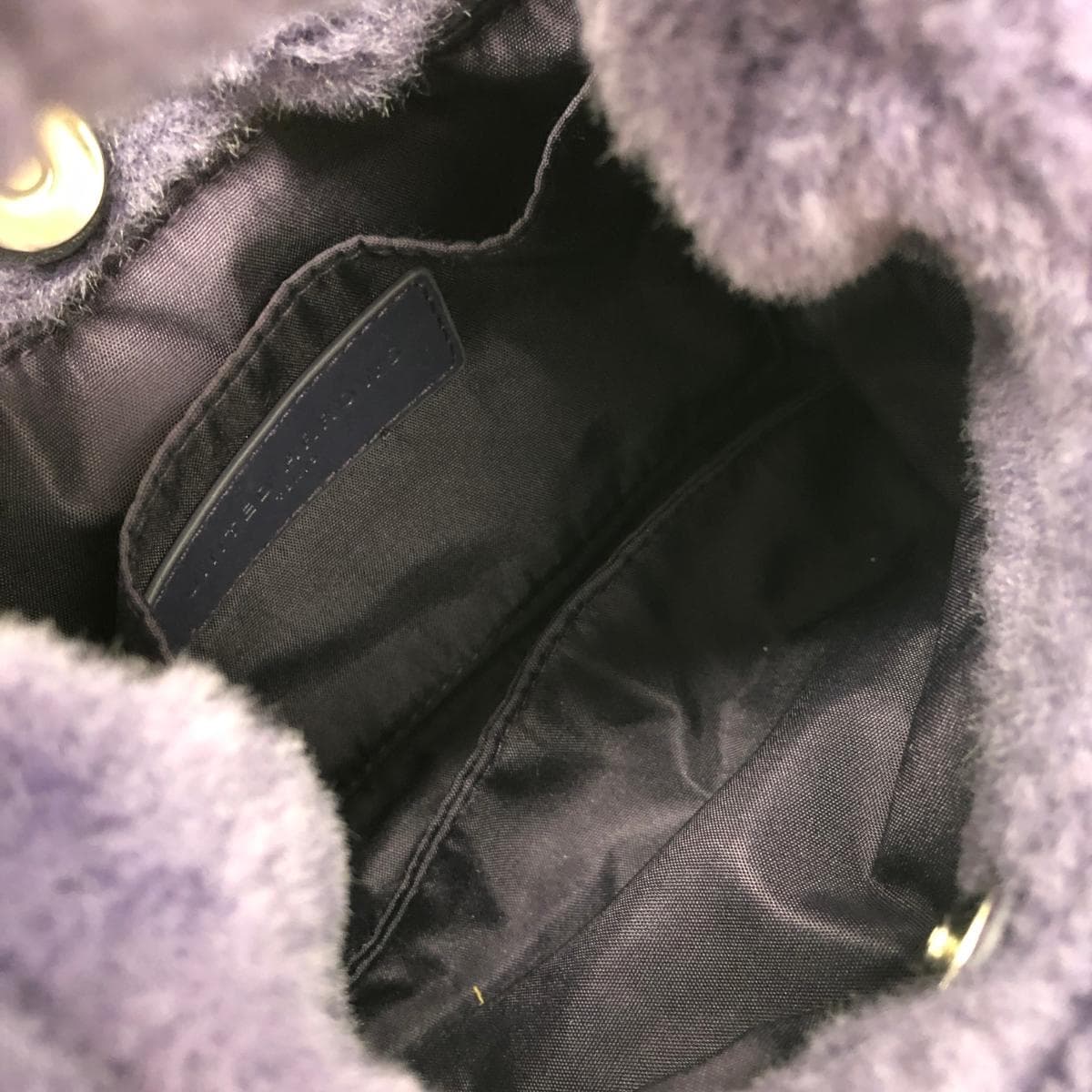 UNITED ARROWS 2WAY Bag Purple Mouton One Shoulder Chain Women's Multi-functional Bag 6