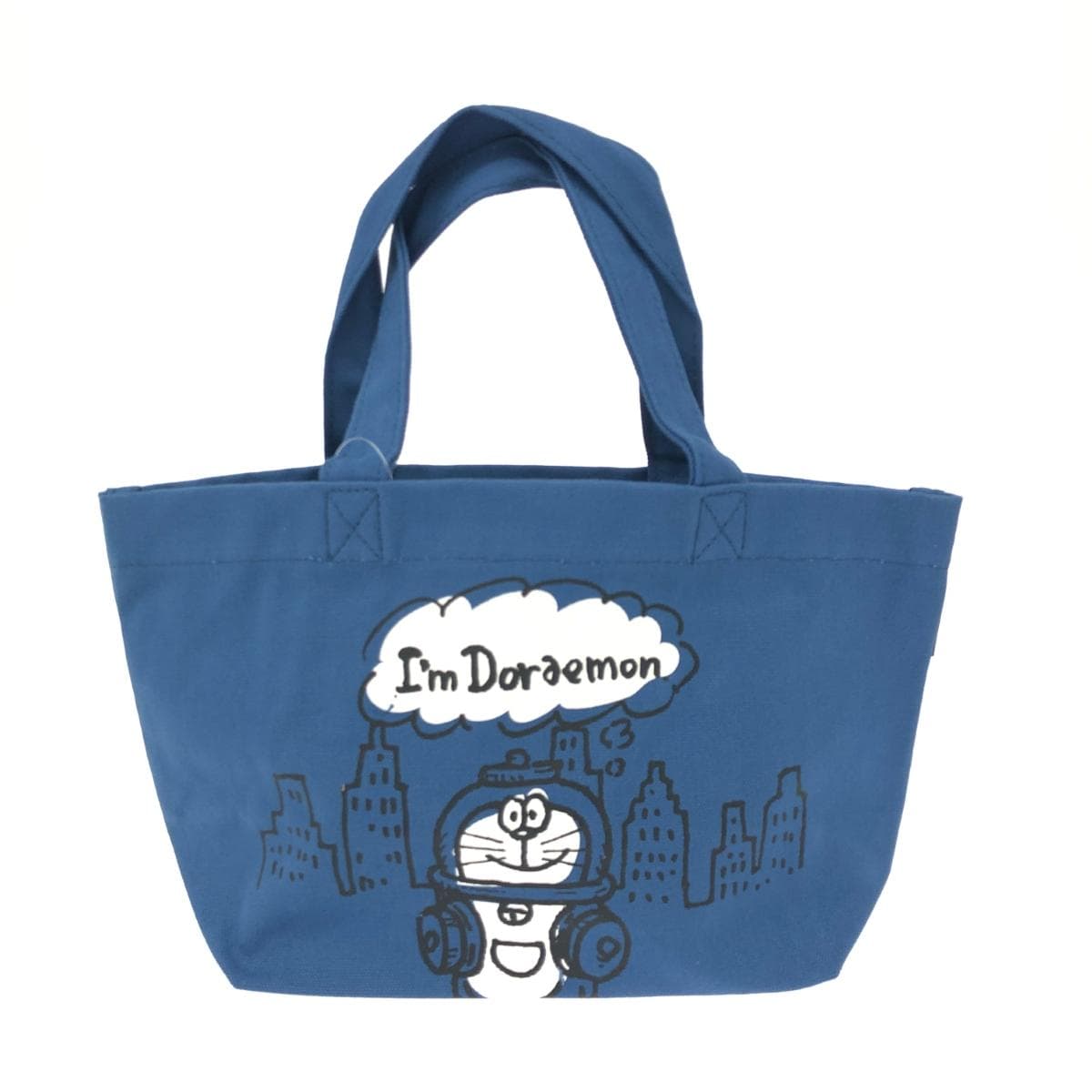 Sanrio I'm Doraemon Tote Bag Unused Item 2-piece Set Navy Canvas Lunch Tote Unisex bag 2