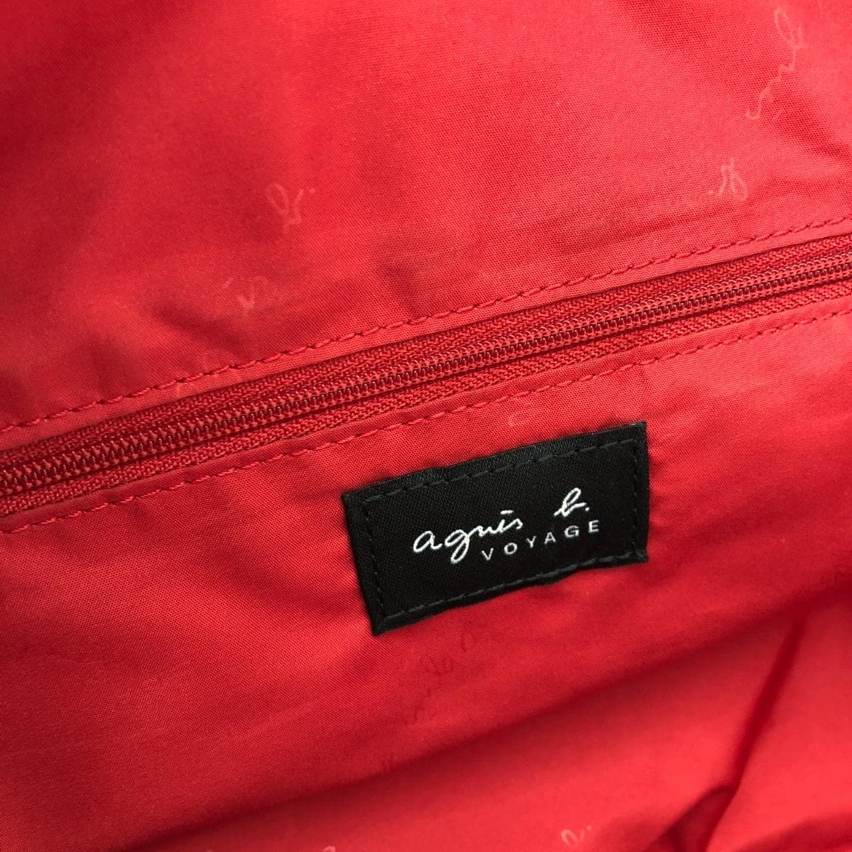agnes b. Agnes B. 2WAY tote bag 2WAY bag in good condition red nylon women's multifunctional bag 10