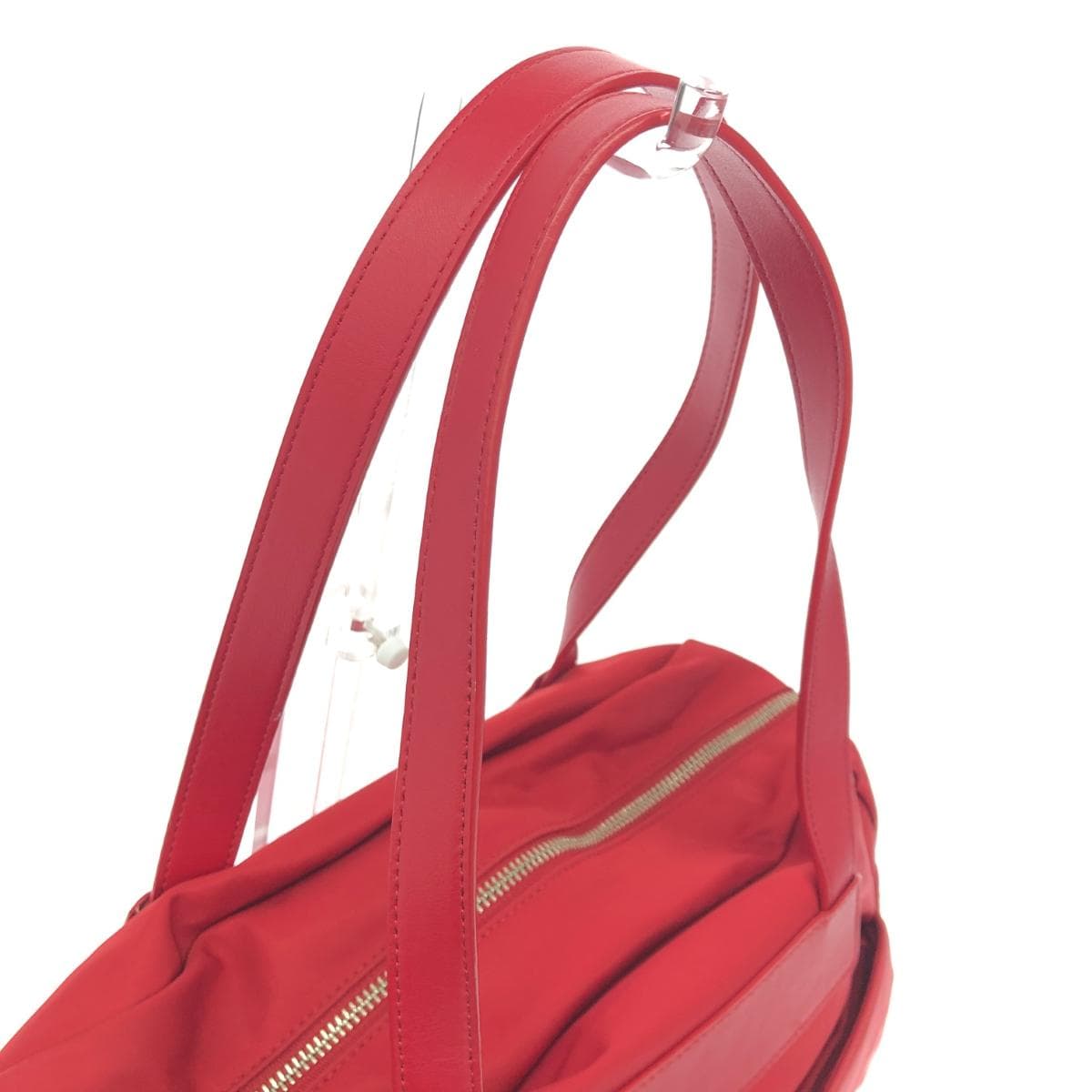 agnes b. Agnes B. 2WAY tote bag 2WAY bag in good condition red nylon women's multifunctional bag 4