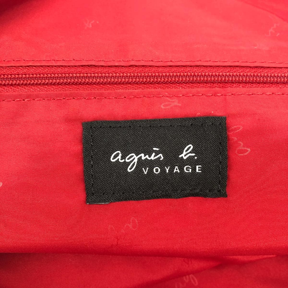 agnes b. Agnes B. 2WAY tote bag 2WAY bag in good condition red nylon women's multifunctional bag 6