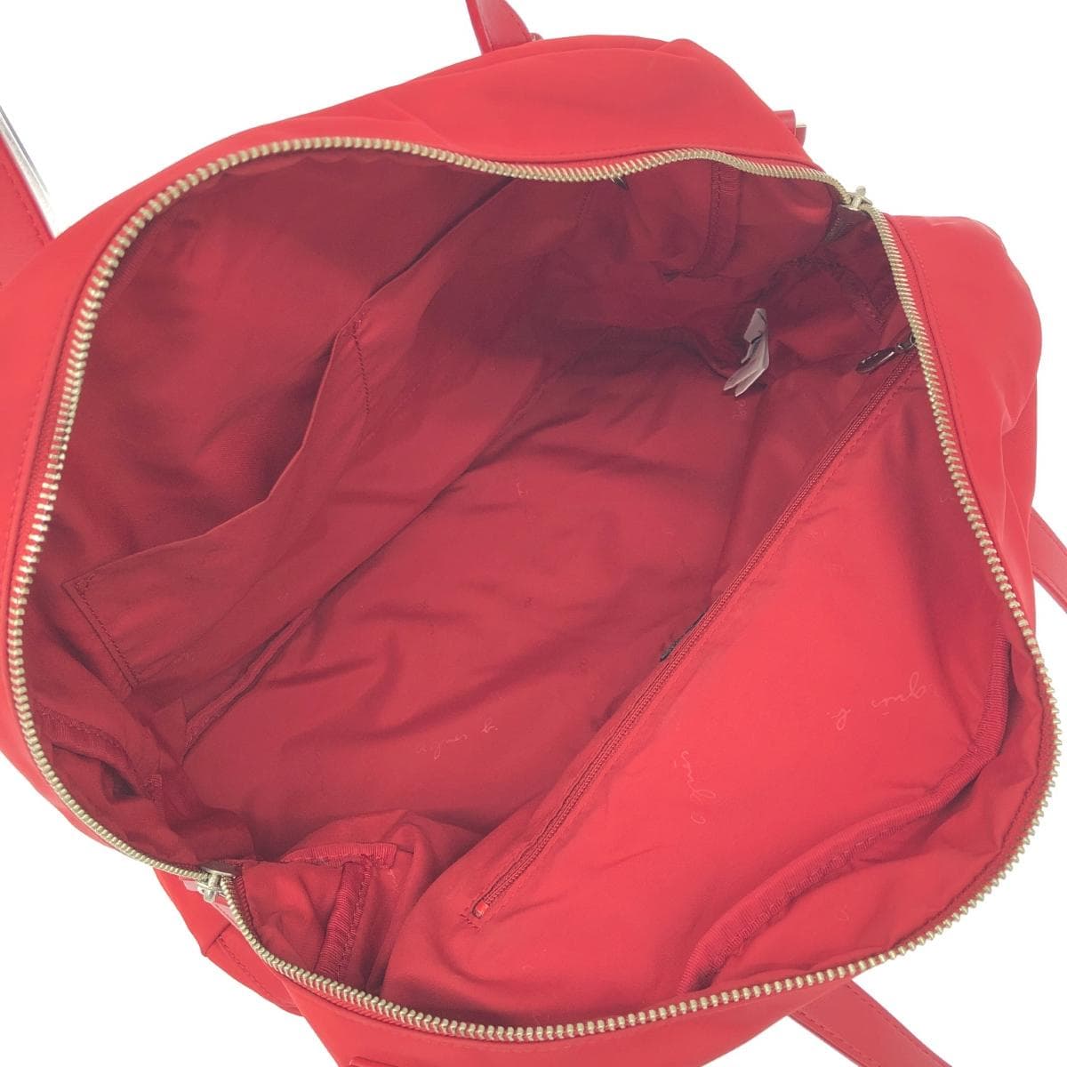 agnes b. Agnes B. 2WAY tote bag 2WAY bag in good condition red nylon women's multifunctional bag 7