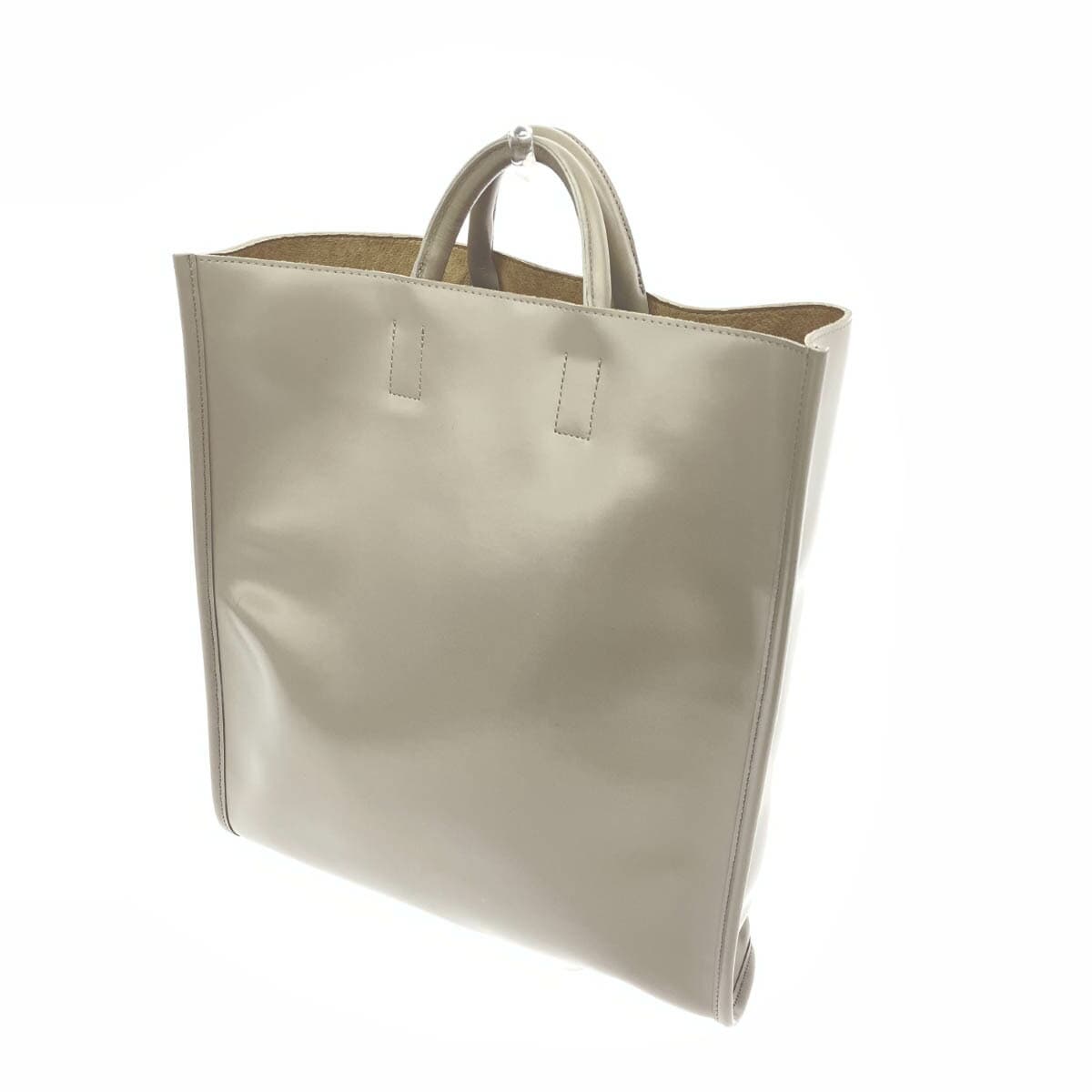 PIENI Handbag Greige Leather Women's Bag 3