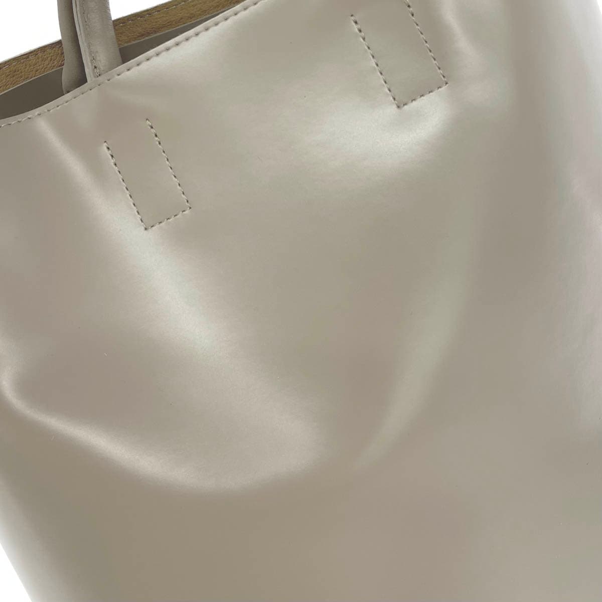 PIENI Handbag Greige Leather Women's Bag 5