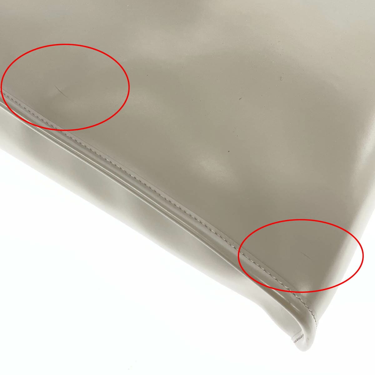 PIENI Handbag Greige Leather Women's Bag 7