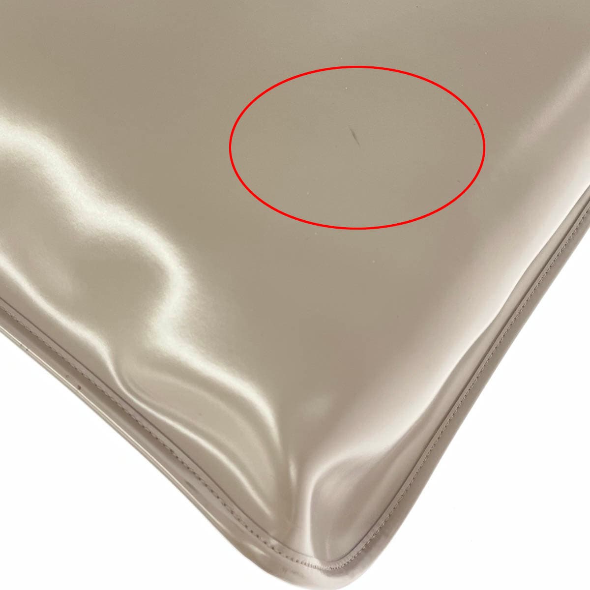 PIENI Handbag Greige Leather Women's Bag 8