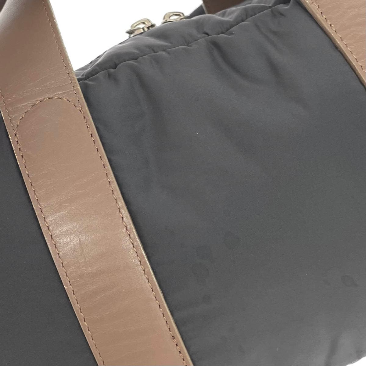 HIROKO HAYASHI 2WAY Handbag Good Condition Gray Nylon Women's Bag 5