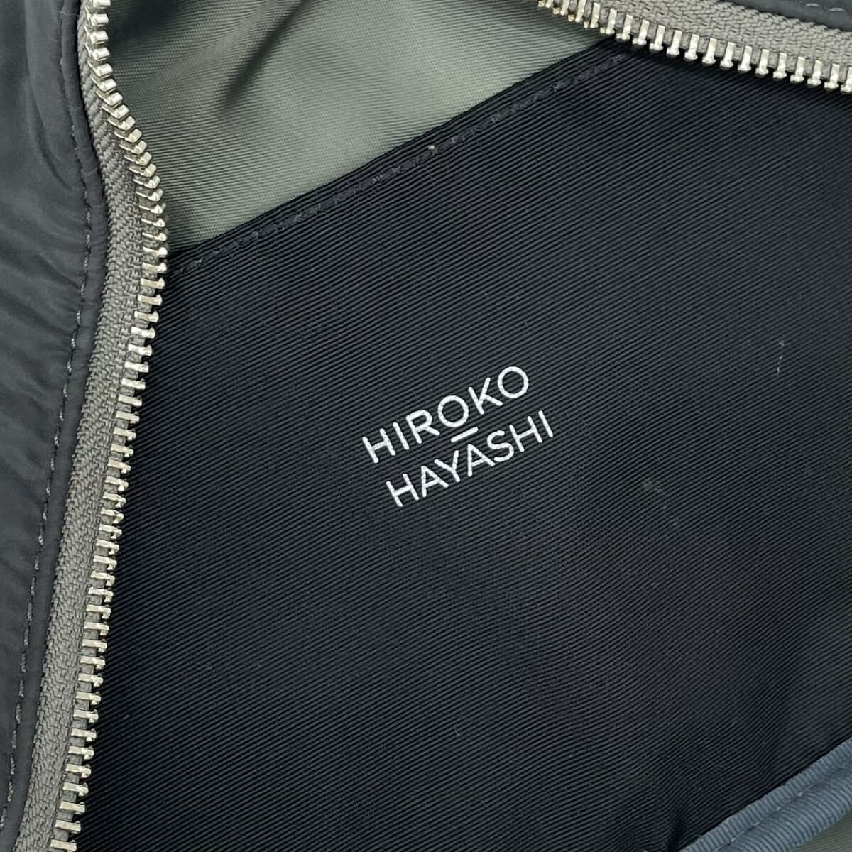 HIROKO HAYASHI 2WAY Handbag Good Condition Gray Nylon Women's Bag 6