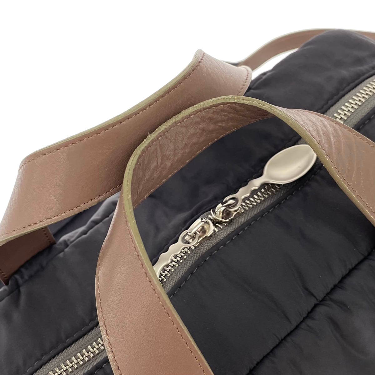 HIROKO HAYASHI 2WAY Handbag Good Condition Gray Nylon Women's Bag 7