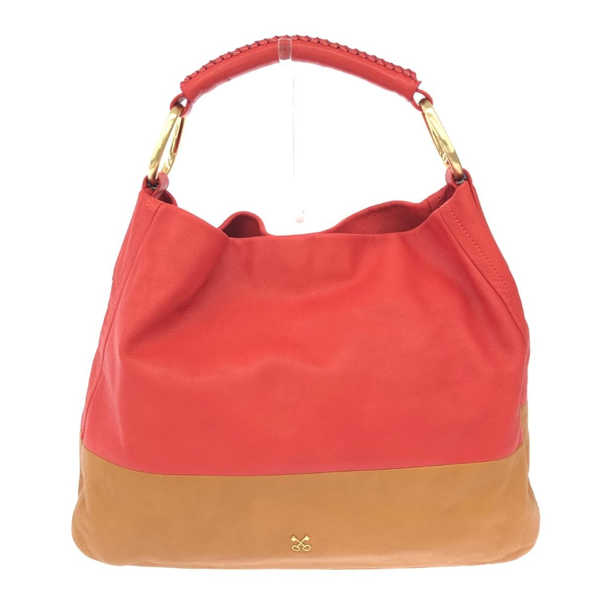 SAZABY One Shoulder Bag Good Condition Brown/Red Leather Women's Bag