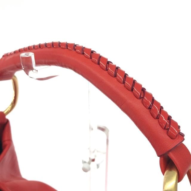 SAZABY One Shoulder Bag Good Condition Brown/Red Leather Women's Bag 4