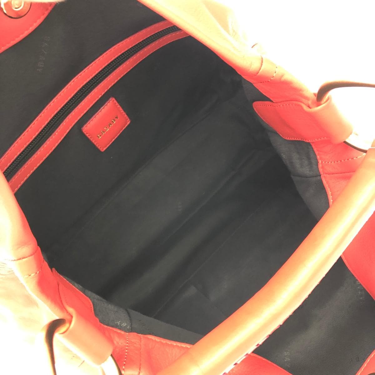 SAZABY One Shoulder Bag Good Condition Brown/Red Leather Women's Bag 5