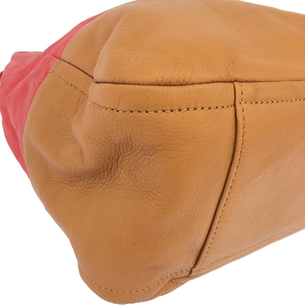 SAZABY One Shoulder Bag Good Condition Brown/Red Leather Women's Bag 7