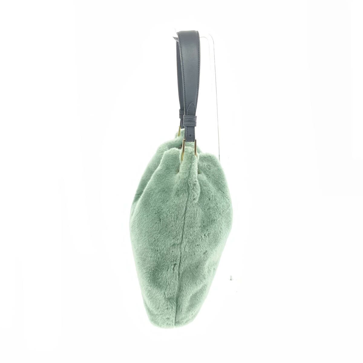 VIOLAd'ORO Viola d'Oro One Shoulder Bag Good Condition Light Green Mouton Women's Shoulder Bag 2