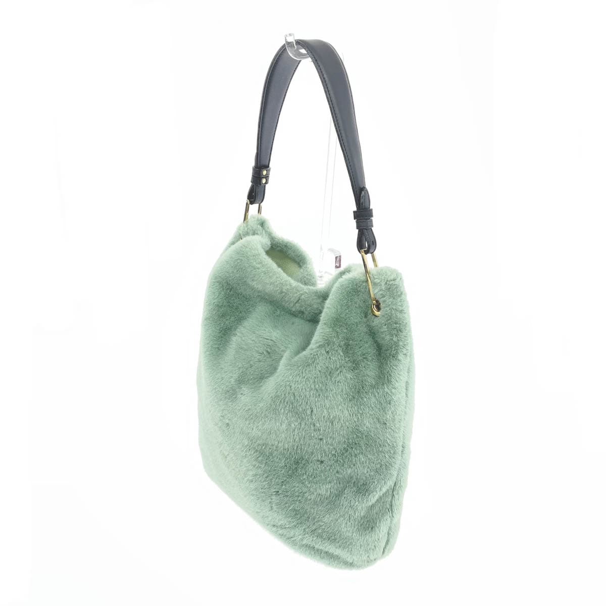 VIOLAd'ORO Viola d'Oro One Shoulder Bag Good Condition Light Green Mouton Women's Shoulder Bag 3