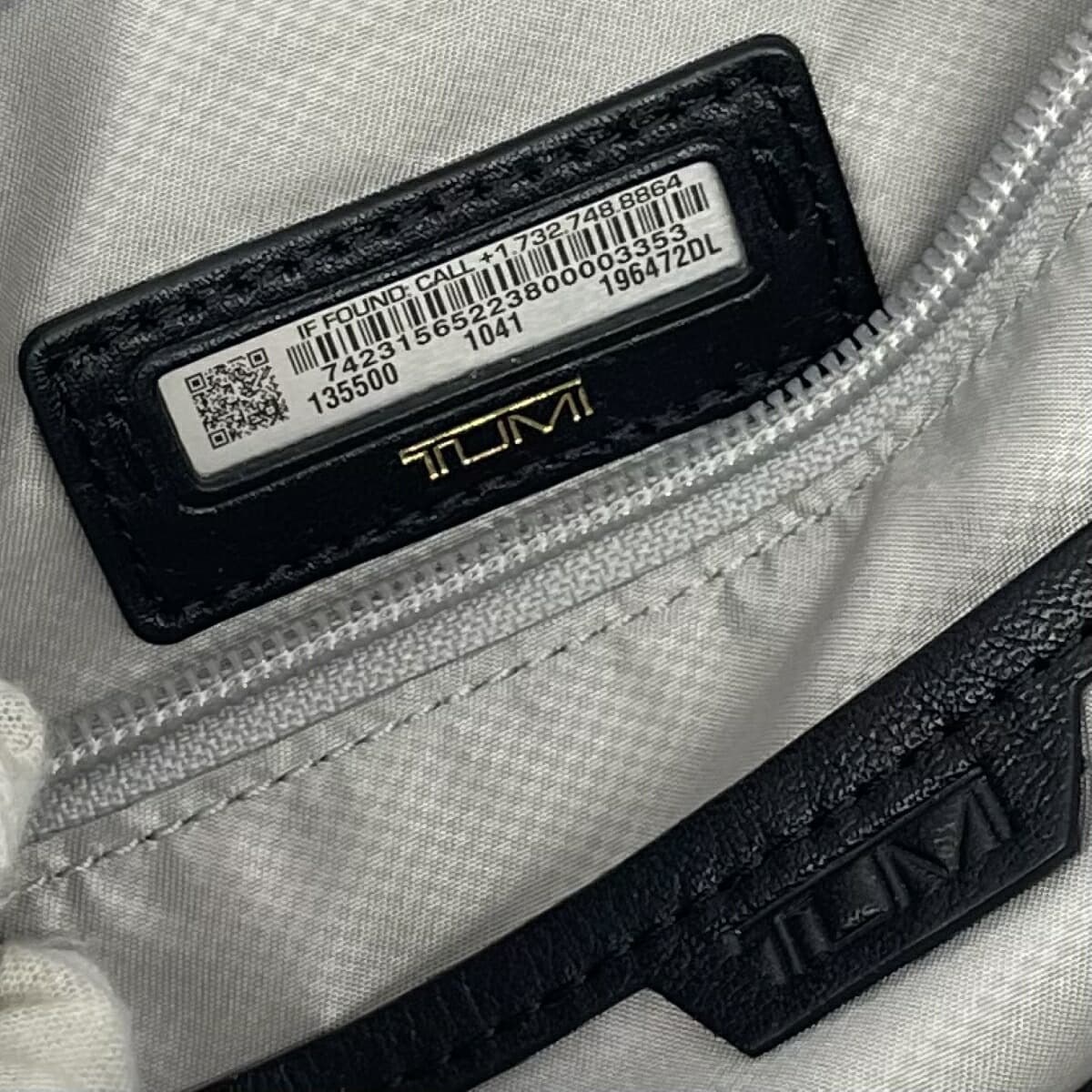 TUMI 2WAY handbag in good condition, black leather, women's shoulder crossbody bag 6