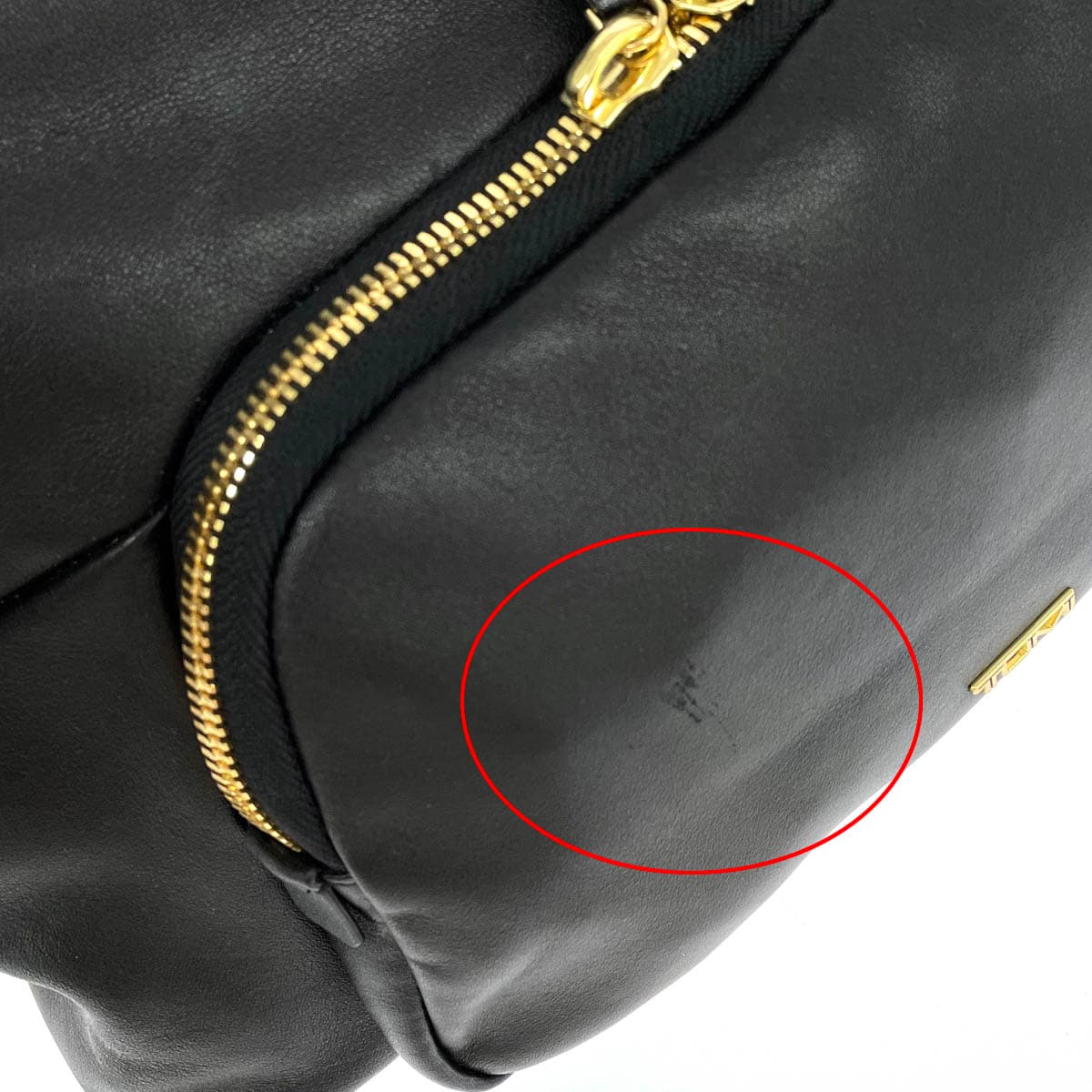 TUMI 2WAY handbag in good condition, black leather, women's shoulder crossbody bag 7