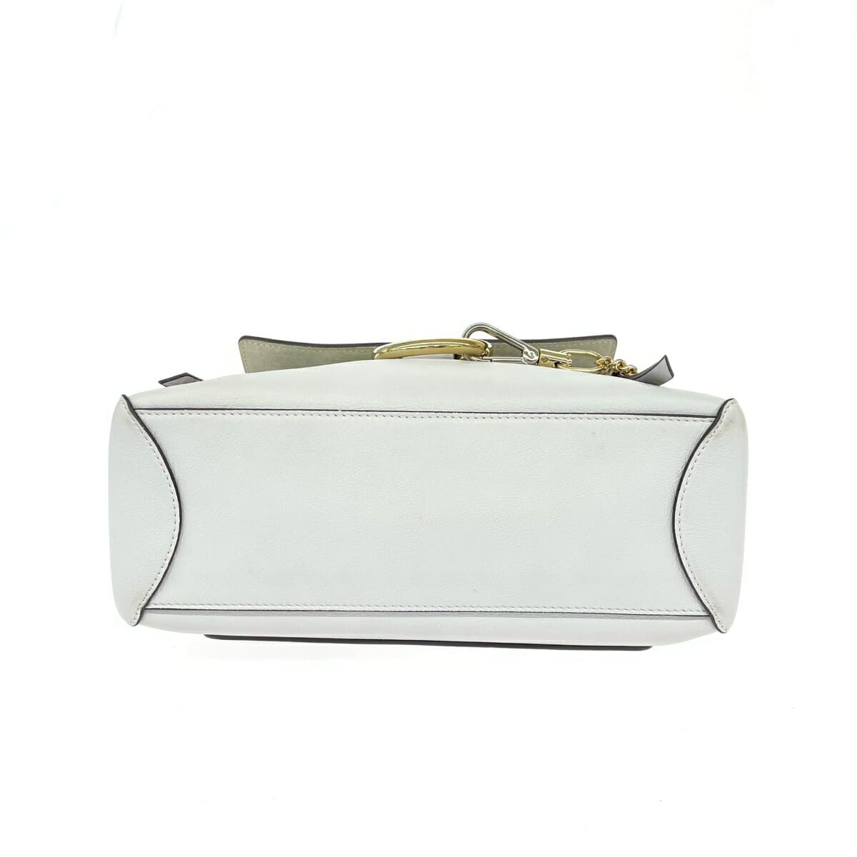 Chloe 2WAY handbag in good condition, blue-gray, faux leather, ladies' bag 7