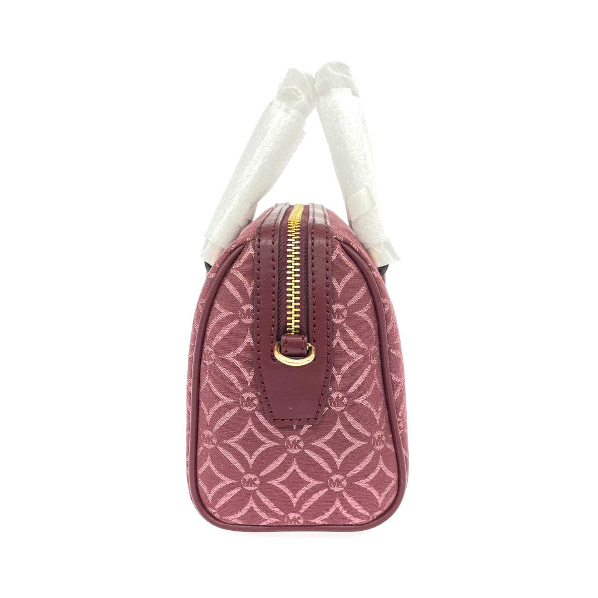 MICHAEL KORS Michael Kors Duffle Crossbody Small 2WAY Bag Unused Item 35F4GTFC1J Bordeaux Jacquard MK Logo Ladies 2