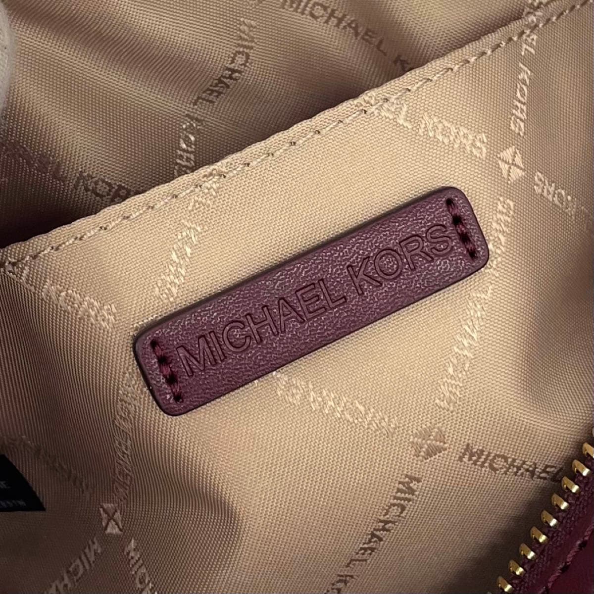 MICHAEL KORS Michael Kors Duffle Crossbody Small 2WAY Bag Unused Item 35F4GTFC1J Bordeaux Jacquard MK Logo Ladies 6