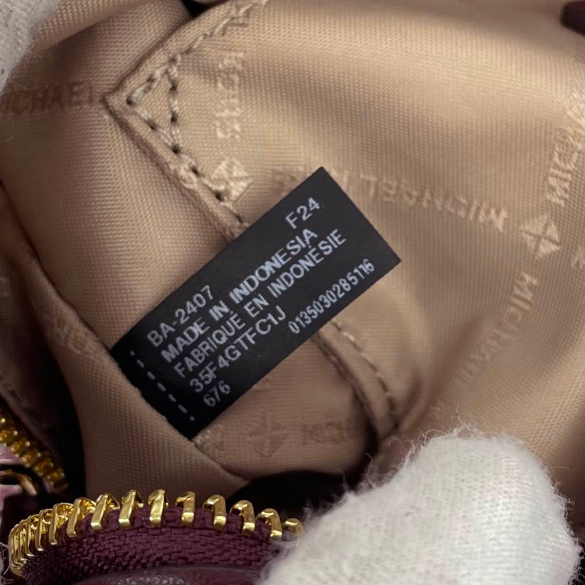 MICHAEL KORS Michael Kors Duffle Crossbody Small 2WAY Bag Unused Item 35F4GTFC1J Bordeaux Jacquard MK Logo Ladies 7