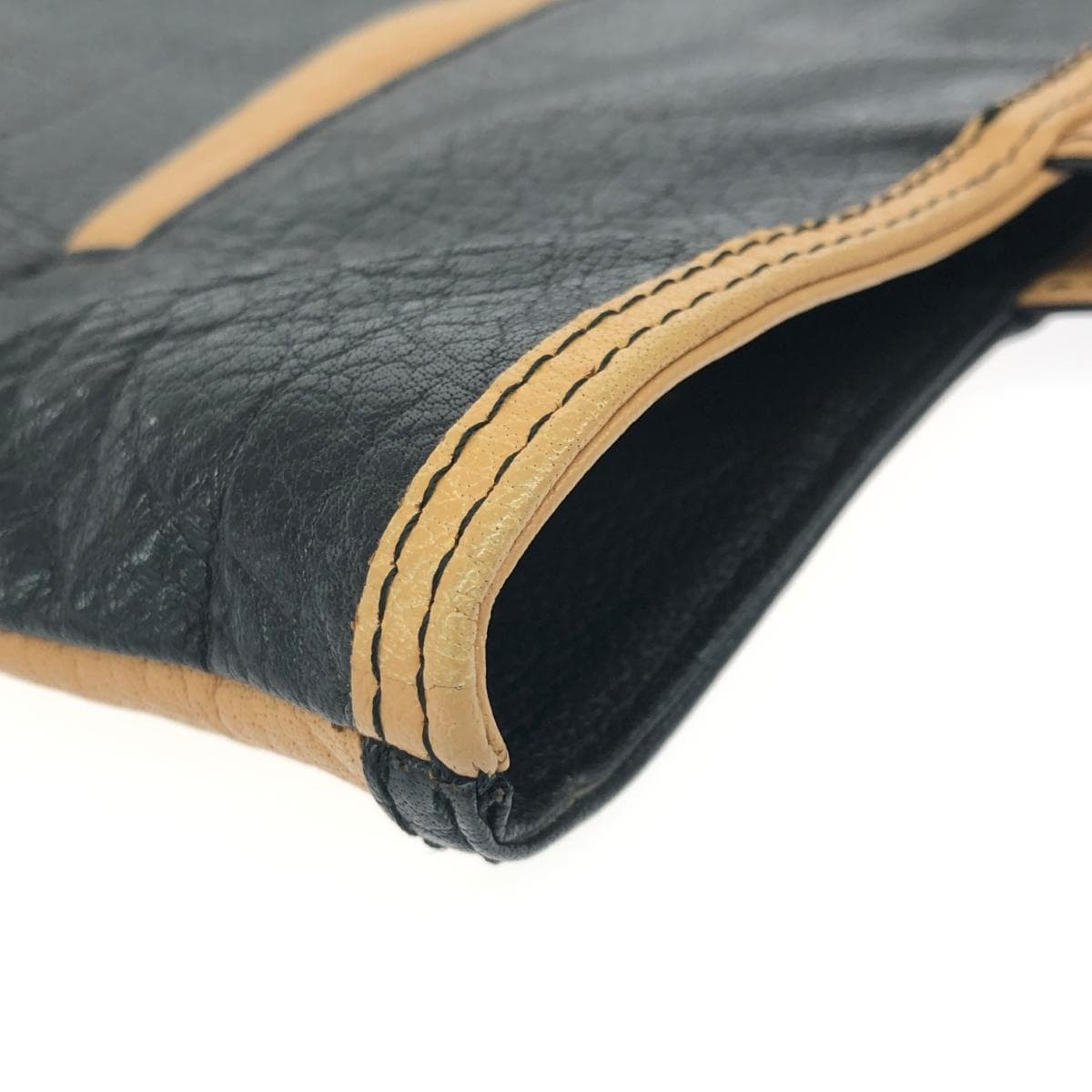 OSAM Tote Bag Black/Beige Leather Unisex bag 10