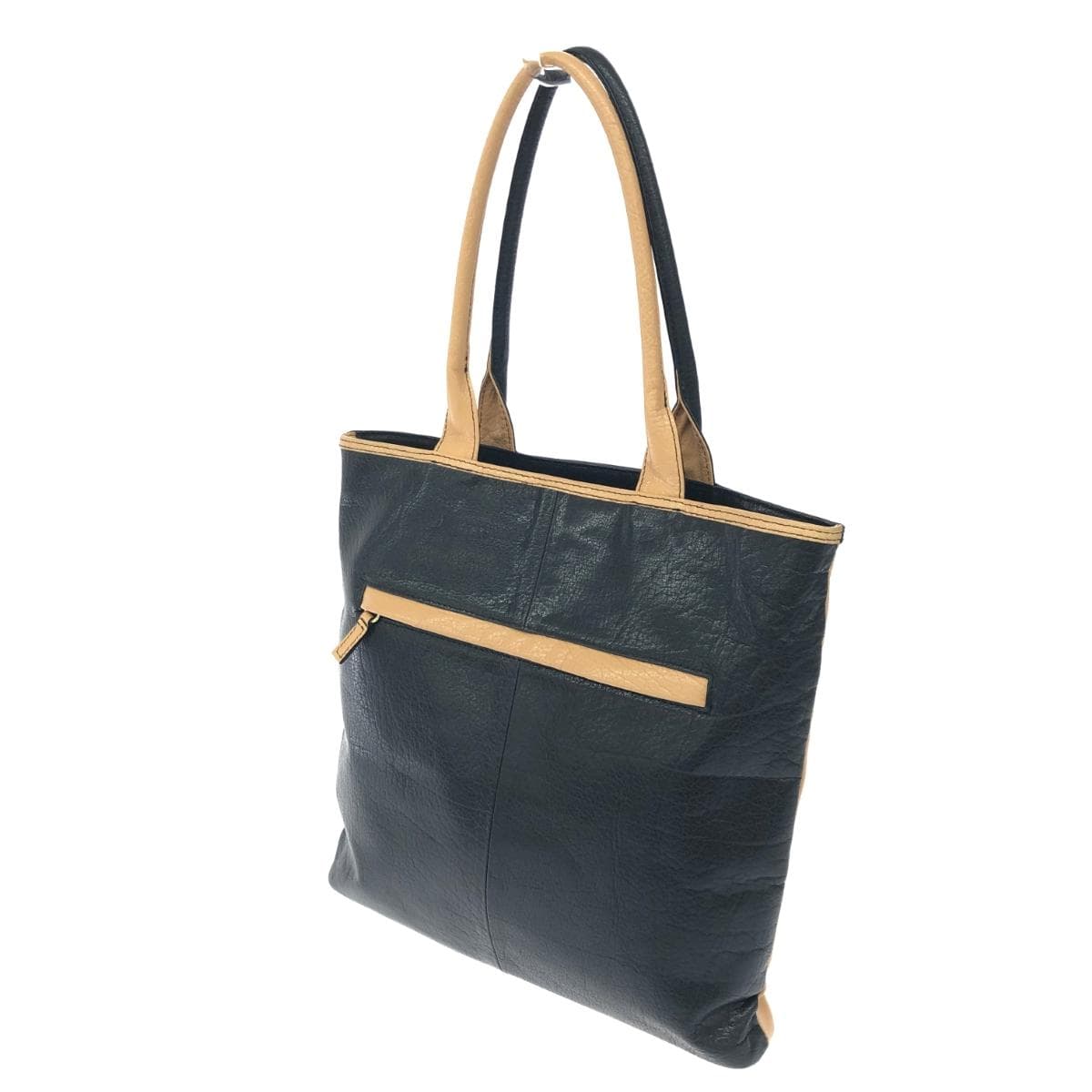 OSAM Tote Bag Black/Beige Leather Unisex bag 3