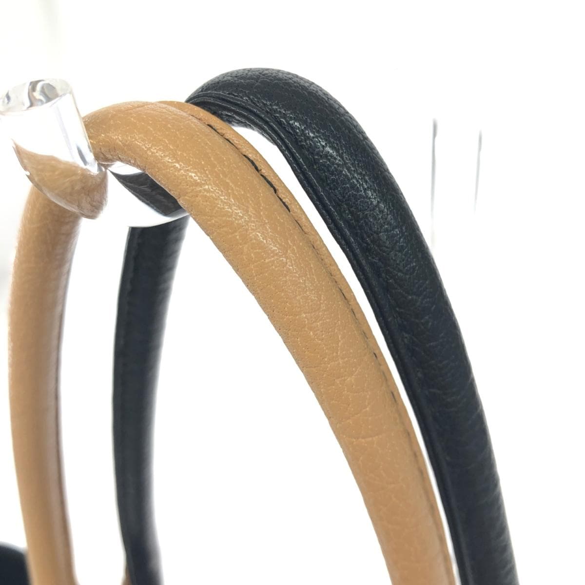 OSAM Tote Bag Black/Beige Leather Unisex bag 4