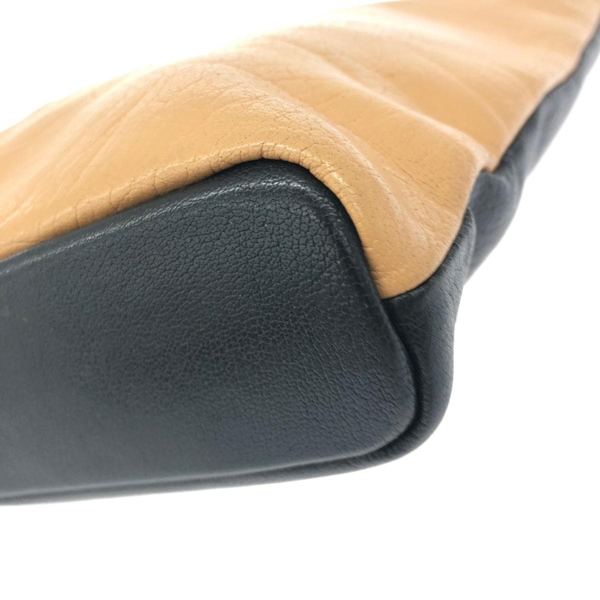 OSAM Tote Bag Black/Beige Leather Unisex bag 9