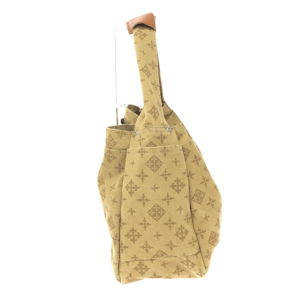 Daily russet Daily Rassit One-Shoulder Bag Good Condition Light Brown Canvas Women's Bag 2