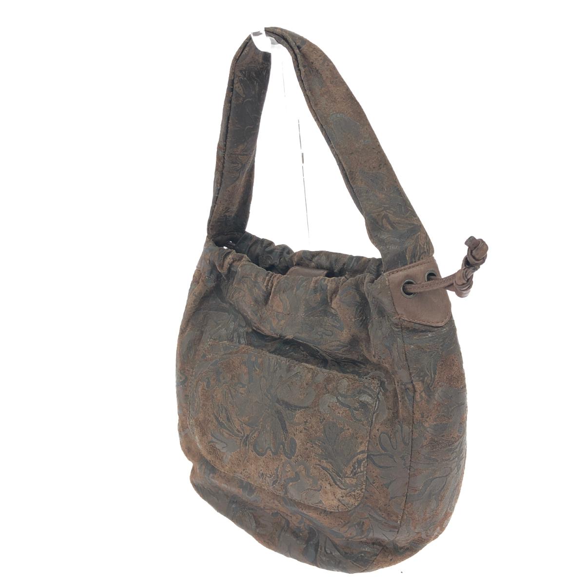 IBIZA handbag in good condition, brown leather drawstring, ladies' bag 3