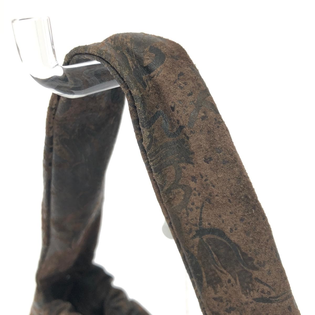 IBIZA handbag in good condition, brown leather drawstring, ladies' bag 4