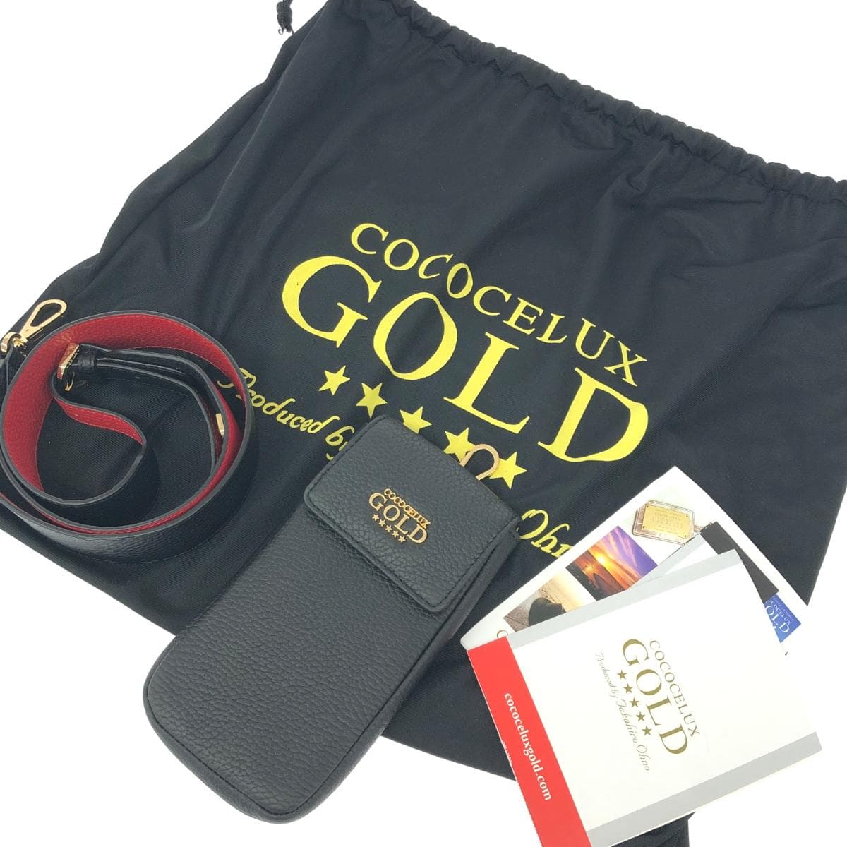 COCOCELUX 2WAY Bag Excellent Condition Red Cowhide Women's Multifunctional Bag 8